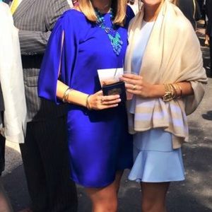 Molly Blue Silk Shift Dress